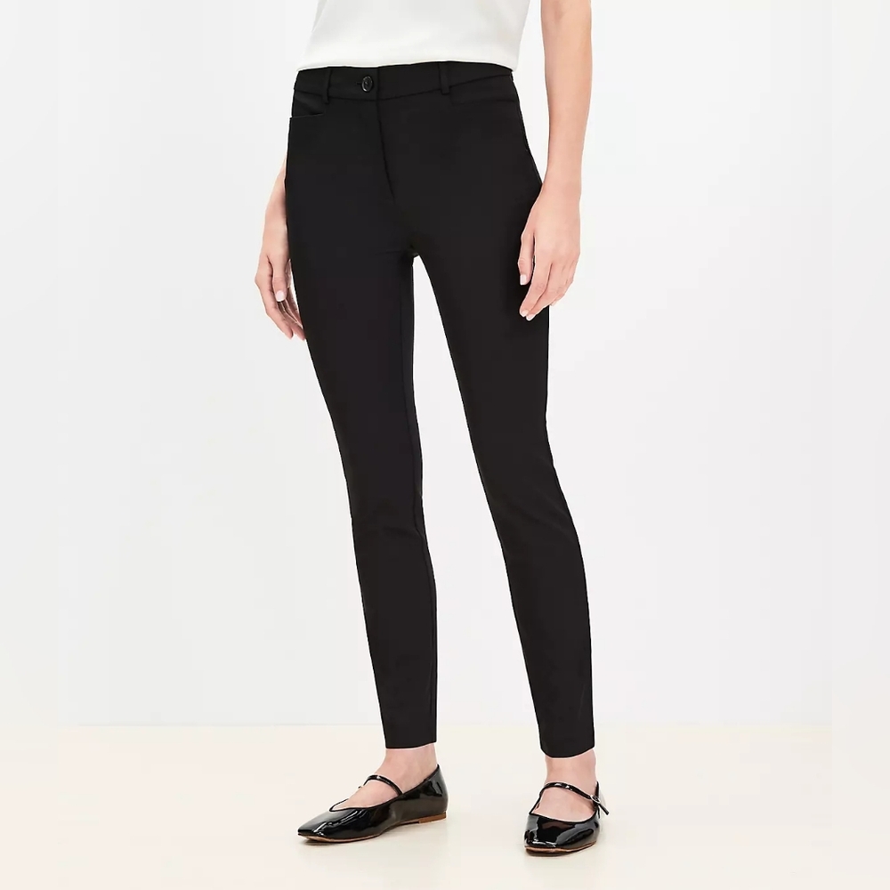 LOFT Black Sutton Skinny Women's Formal Pants Size 10P